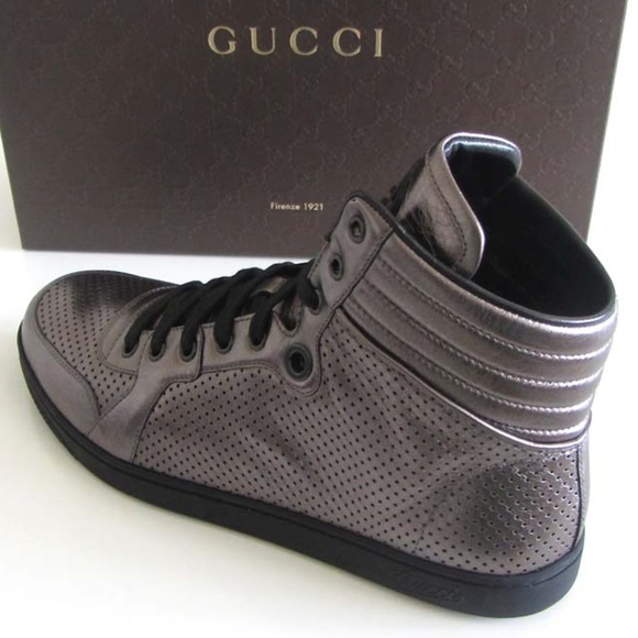 GUCCI GG nappa high-top sneakers 10.5 G / 11.5 US - Picture 7 of 8